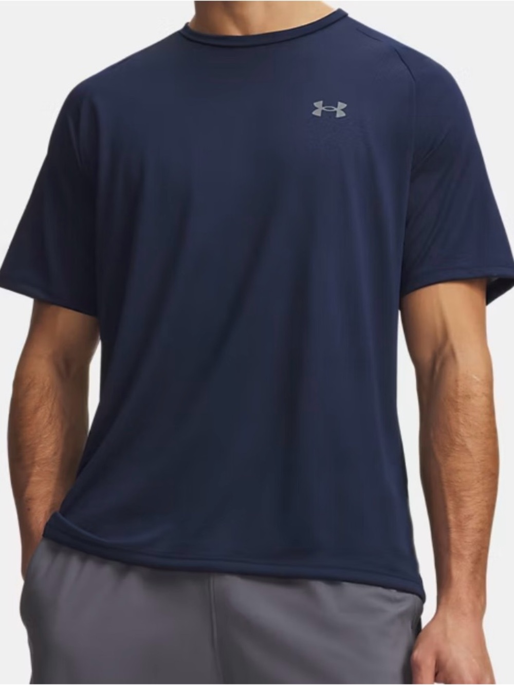 Under Armour Men’s Size Medium Blue Short-Sleeve Athletic The Tech Tee